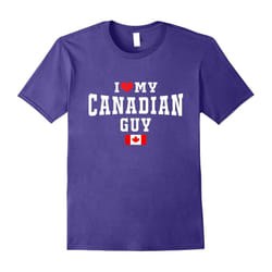 I Love My Canada Guy Flag Map T Shirt for Canadian Gifts-Father's Day - XXL