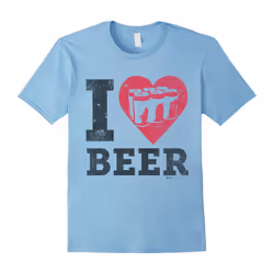 Vintage I Love Beer Oktoberfest Drinking Shirt-Father's Day - XL