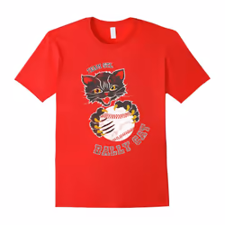 St. Louis STL Rally Cat T-Shirt for Baseball Lovers-Father's Day - S