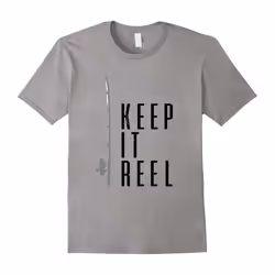Fishing Lovers T-Shirt Keep it Reel Tee Shirt Catch Fish-Father's Day - M