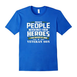 Veterans Day Gifts Patriotic Veterans Son Military Shirt-Father's Day - L