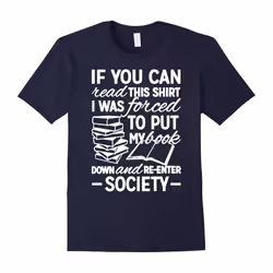 Book Reading Lover T Shirt-Father's Day - M