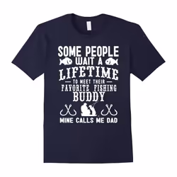 Men's My Favorite Fishing Buddy T-shirt, Great gift for Dad-Father's Day - S