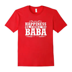 Happiness Is Being A BaBa T-shirt â Gifts For Grandpa-Father's Day - L