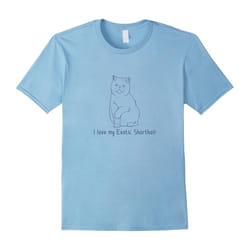 I Love My Exotic Shorthair | Cat Lover Breed Owner T-shirt-Father's Day - M