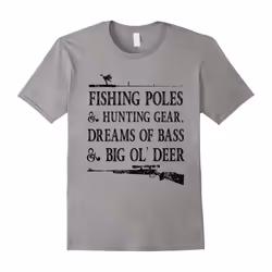 Fishing & Hunting Shirt, Funny Father's Day Gift for Dad-Father's Day - L
