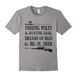 Fishing & Hunting Shirt, Funny Father's Day Gift for Dad-Father's Day - L
