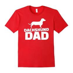 Men's Dachshund Dad T-Shirt-Father's Day - S