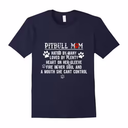 Dog T-shirt Pitbull mom Gift for dog lovers-Father's Day - L