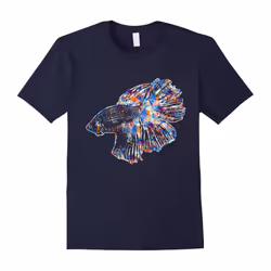 Betta Fish Shirts â Love Betta Fish Colorful Tee Shirt-Father's Day - XXXL
