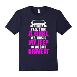 Yes,I Am A-Girl,Funny,Camping-Lovers,Gift,T-shirt-Father's Day - S