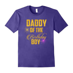 Mens Daddy Of The Birthday Boy Son Birthday T-Shirt-Father's Day - XXXL