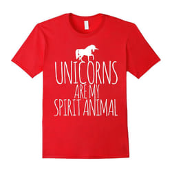 Unicorns are my spirit animal shirt funny unicorn lover tee-Father's Day - XXL