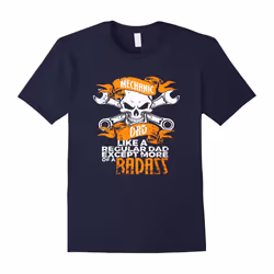 mechanic tshirt â mechanic dad like a regular dad except mor-Father's Day - XXL