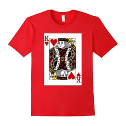 Valentines Day Gifts â King of Hearts Cards Couple T Shirt-Father's Day - XXXL