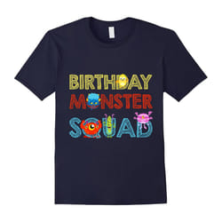 Birthday Monster Squad Shirt Party Celebration Boy Or Girl-Father's Day - XL