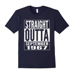 September 1967 50th Birthday Gifts 50 Years Old T-shirt-Father's Day - XL