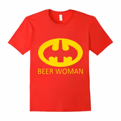 Batt-woman Love Beer T-shirt . Halloween Costume-Father's Day - XXXL