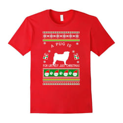Best ugly christmas gifts for pug dog lovers-Father's Day - M