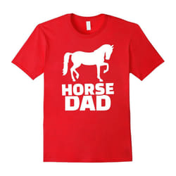 Men's Horse dad T-Shirt-Father's Day - L