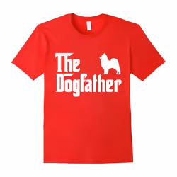 The Dogfather Pomeranian T-Shirt Funny Father Dog Lover Gift-Father's Day - L
