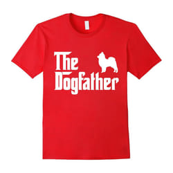 The Dogfather Pomeranian T-Shirt Funny Father Dog Lover Gift-Father's Day - XL