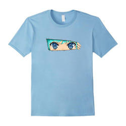 Girl Eyes Face Expression Lover Gifts Funny Anime Tee Shirts-Father's Day - XXL