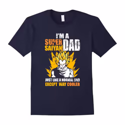 Men's Super Saiyan Dad T-Shirt Funny Father's Day Gift DBZ Lovers-Father's Day - XXL