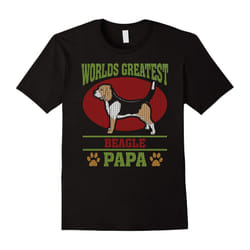 Worlds Greatest Beagle Papa T-shirt-Father's Day - S