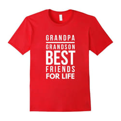 Men's GrandPa and Grandson Best Friends For Life Family T-Shirt-Father's Day - M