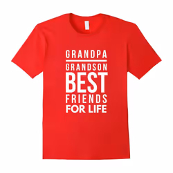 Men's GrandPa and Grandson Best Friends For Life Family T-Shirt-Father's Day - XL