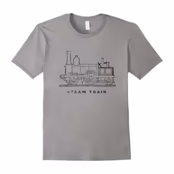 Steam Train Love Model Trains T Shirt Vintage Locomotive Tee-Father's Day - XL