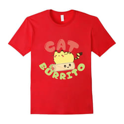Cat Burrito Purrito Funny Cute Kitty Owner Taco Lover TShirt-Father's Day - L