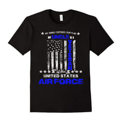 Air Force UnFather's Daye My Family Defends Our Flag USAF t-shirt-Father's Day - XL