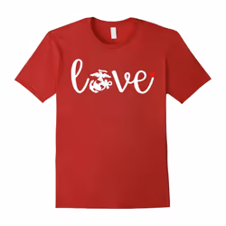 USMC Love Marine Corps EGA Hero America Shirt Premium-Father's Day - L
