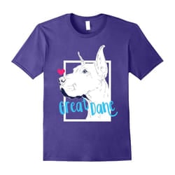 I love Great Danes I Great Dane Illustration T-Shirt-Father's Day - XL