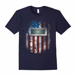 Welder Shirt American Welding Hood Gift TShi For Welder Dads-Father's Day - S