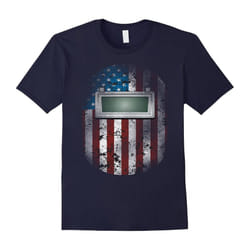 Welder Shirt American Welding Hood Gift TShi For Welder Dads-Father's Day - S