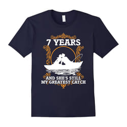 Funny Fishing Anniversary Gifts for Him 7 Year Anniversary-Father's Day - XL