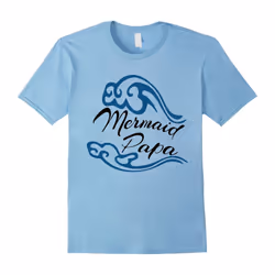 Mermaid PAPA TShirt Father's Day Gift-Father's Day - XXL