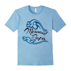 Mermaid PAPA TShirt Father's Day Gift-Father's Day - XXL