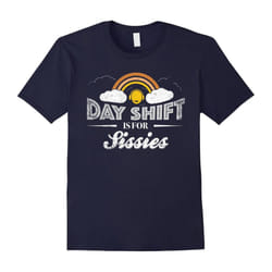 Police Dispatcher Gifts Thin Gold Line Day Shift Sissies-Father's Day - XXL