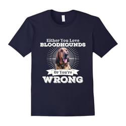 Either You Love Bloodhounds Or You're Wrong Hound Dog Shirt-Father's Day - XXXL