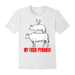 Meat lover shirt â My food pyramid t shirt â bbq lovers gift-Father's Day - M