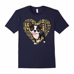 Boston Terrier T-shirt â Love Dogs-Father's Day - M