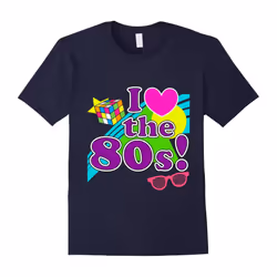 I Love The 80s Eighties Shirt-Father's Day - L