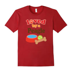 Peagle Dog Lover T-shirt Cute Pet Owner Gift-Father's Day - S