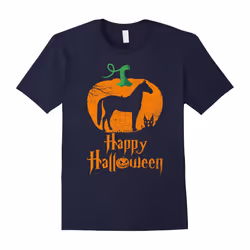 HORSE In Pumpkin Happy Halloween T-shirt HORSE Lovers-Father's Day - XL
