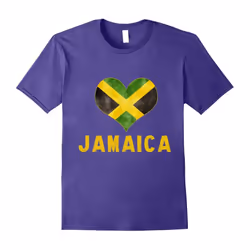 I love Jamaica â Jamaican Flag Heart Shirt Tee-Father's Day - XXL