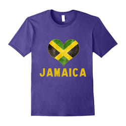 I love Jamaica â Jamaican Flag Heart Shirt Tee-Father's Day - XXL